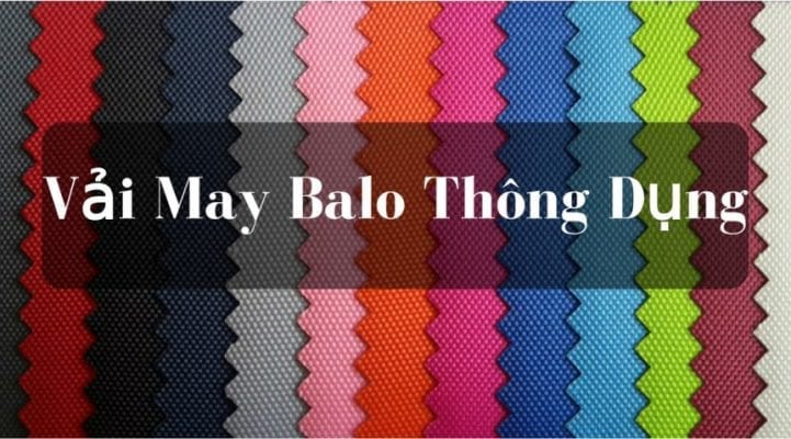 Vải polyester may balo