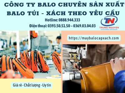 Xưởng may balo du lịch Trung Nguyên