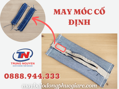 làm túi đeo chéo từ quần jean