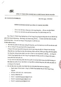 Chính sách bảo hành dịch vụ may balo túi xách