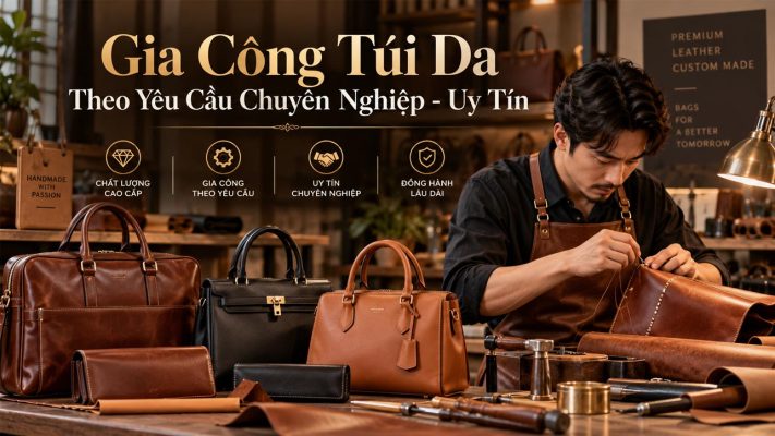 Nhận gia công túi da theo yêu cầu cho doanh nghiệp và thương hiệu